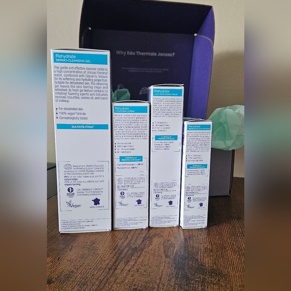 Jonzac Rehydrate SET cleansing Gel,hydrating Serum,Moisturizing Cream,Eye Contou - Picture 7 of 16